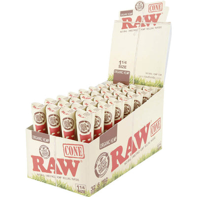 RAW Organic "HEMP" Pre-Rolled Cone 1¼